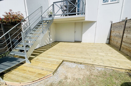 Nouvelle terrasse en bois à Vannes