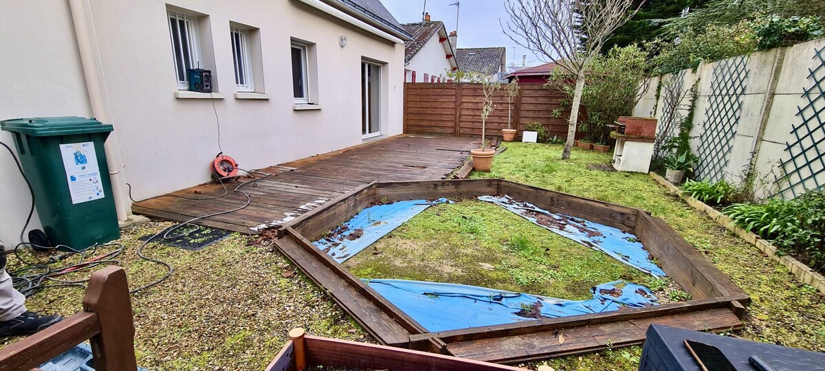Terrasse en bois exotique à Le Pouliguen