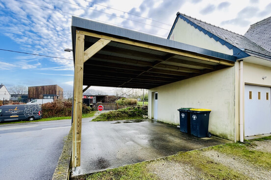 illustration de Réalisation d'un carport sur mesure à Locmaria Grand Champ